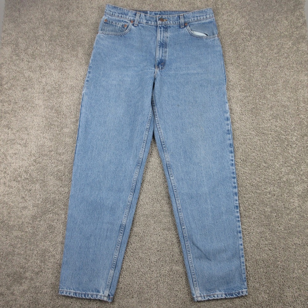 Vintage Levis Jeans Mens 36x34 Blue 550 Relaxed Tapered Stone Baggy Denim Pants